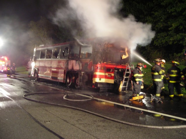 Bus Fire - GSP North 09/30/08